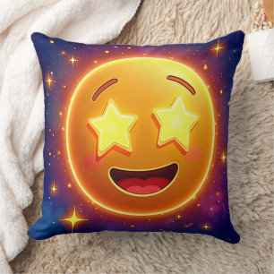 Starry-Eyed Emoji Joy Cushion