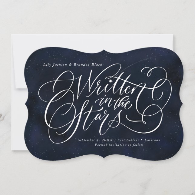 Starry-Eyed Save the Date (Front)