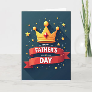 Starry Fathers Day Banner Card