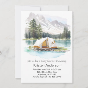 Starry Forest Adventure Awaits Baby Shower Invitation