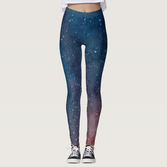 Starry Galaxy Leggings (Front)