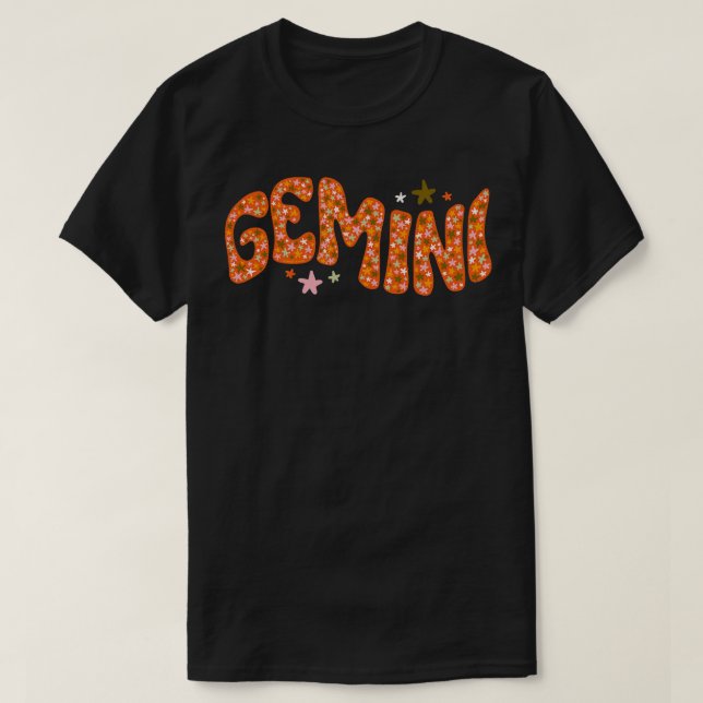 Starry Gemini T-Shirt (Design Front)