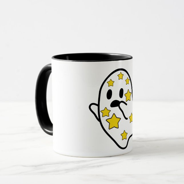 Starry Ghost Mug (Front Left)