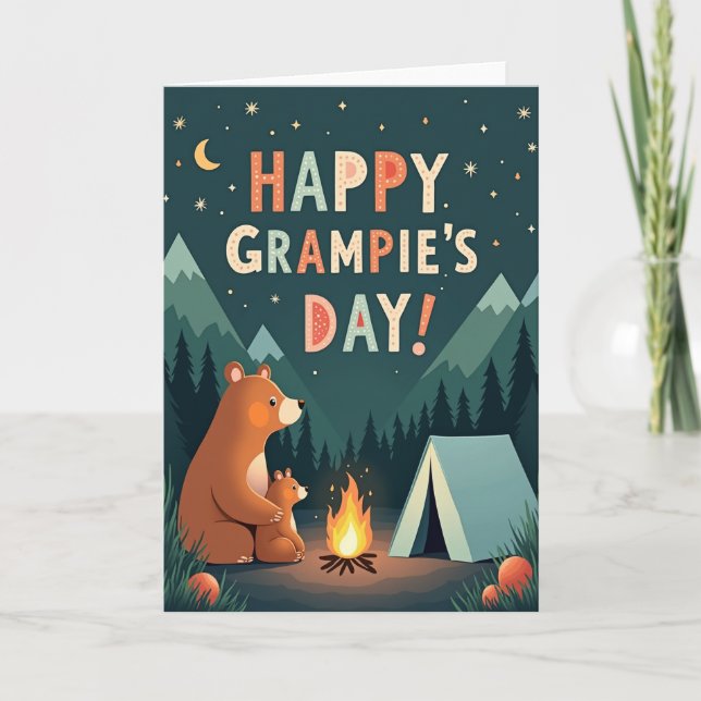 Starry Grampies Day Tent Card (Front)