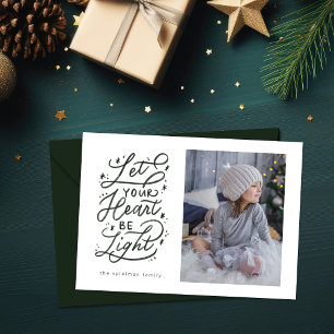 starry hand lettered holiday with 3 photo back