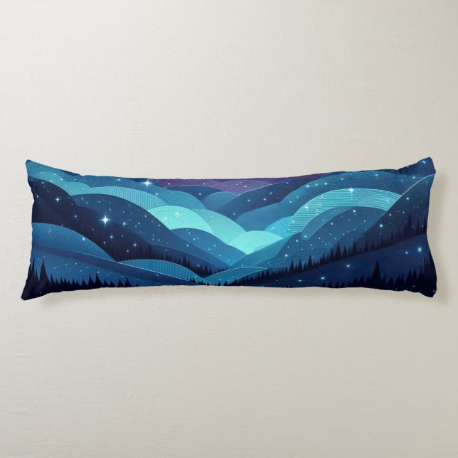 Starry Hills Night Body Cushion (Front)