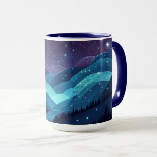 Starry Hills Night Mug