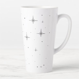 Starry Holiday Large Latte Mug Festive Drinkware