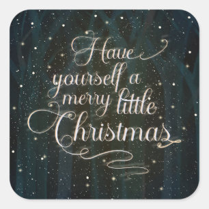 Starry Holiday Whispe Square Sticker