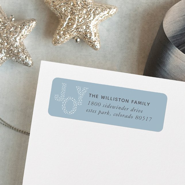 Starry Joy Holiday Return Address Label (Creator Uploaded)