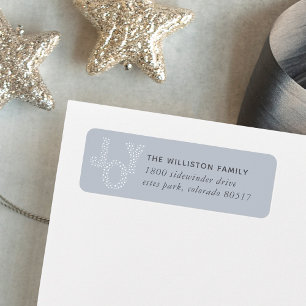 Starry Joy Holiday Return Address Label