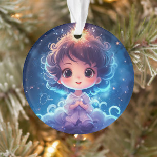 Starry Little Princess Nighttime Girly Personalise Ornament