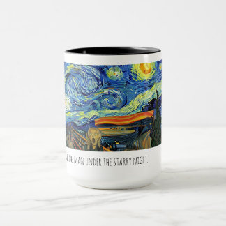 Starry man coffee mug. mug