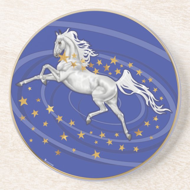 Starry Mare Sandstone Coaster (Front)