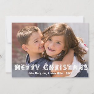 Starry Merry Christmas Photo Card