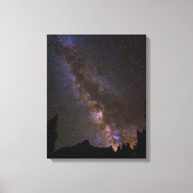 Starry Milky way, California Canvas Print (Front)