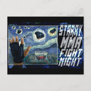 Starry MMA Fight Night Postcard