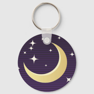Starry Moon Key Ring