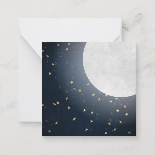 Starry Moonlight Night Sky Card (Front)