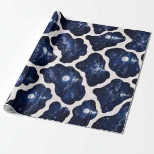 Starry Moonlit Ocean Night Wrapping Paper