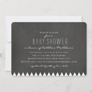 Starry Mountain Baby Shower Invitation