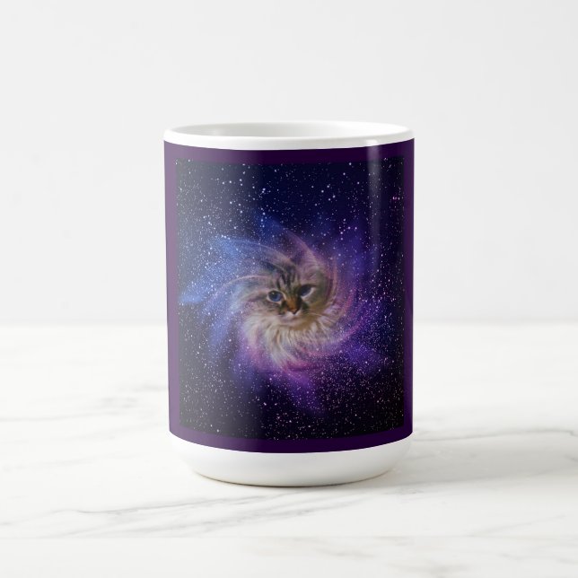 Starry Nebula 15 oz Kitty Mug (Center)
