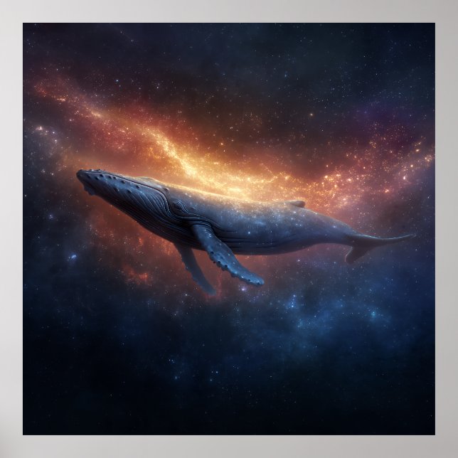Starry Nebula Humpback Poster (Front)