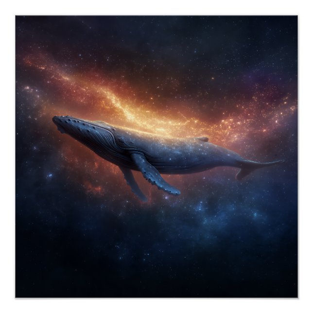 Starry Nebula Humpback Poster (Front)