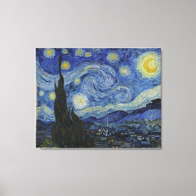 Starry Nigh by Van Gogh, Original Size Canvas Print (Front)