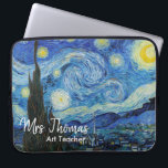 Starry Night 15" Neoprene Laptop Sleeve Customised<br><div class="desc">Starry Night 15" Neoprene Laptop Sleeve is perfect for teachers or anyone who appreciates art! Starry night was painted by Vincent van Gogh in 1889.
Also available in 13" Neoprene Laptop Sleeve.</div>