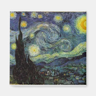 starry night,1889,Vincent van Gogh Magnet