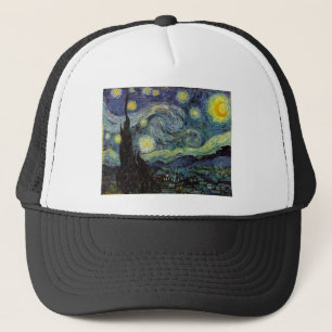 starry night,1889,Vincent van Gogh Trucker Hat
