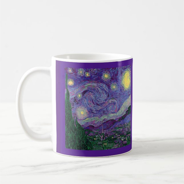 Starry Night and Vincent Van Gogh quote, Parody, Coffee Mug (Left)