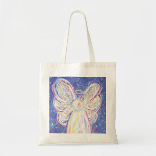Starry Night Angel Art Tote Bag