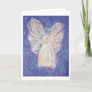 Starry Night Angel Greeting Card