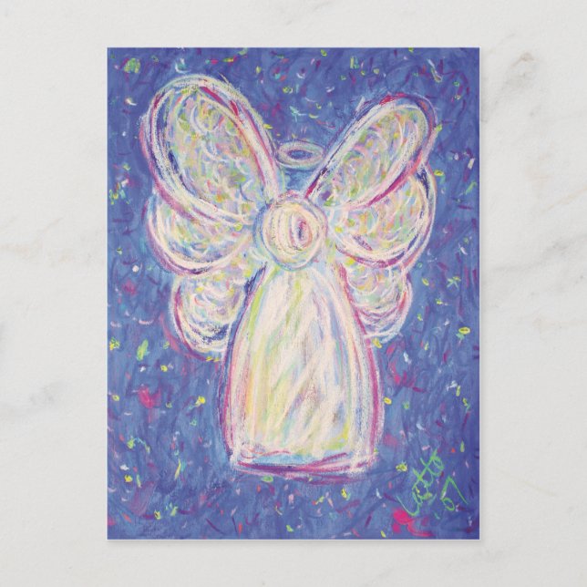 Starry Night Angel Postcard (Front)