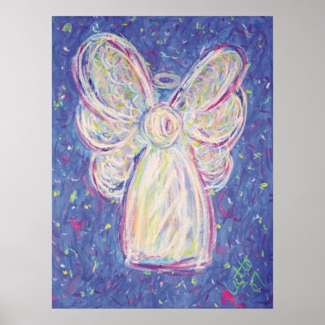 Starry Night Angel Poster Art Print (Front)