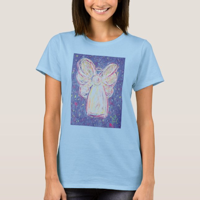 Starry Night Angel T-shirt (Image on Front) (Front)