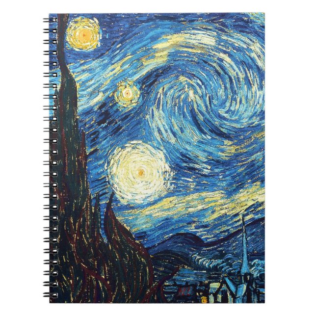 Starry Night Art Spiral Notebook (Front)
