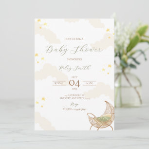 Starry Night Baby Shower Invitation