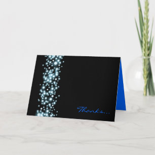 STARRY NIGHT Bar Bat Mitzvah Thank You Card