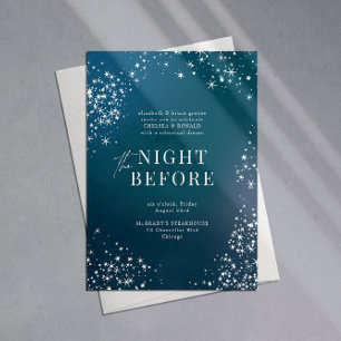 Starry Night Before Rehearsal Dinner  Invitation