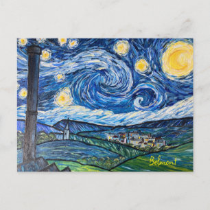 Starry Night Belmont Lancashire  Postcard