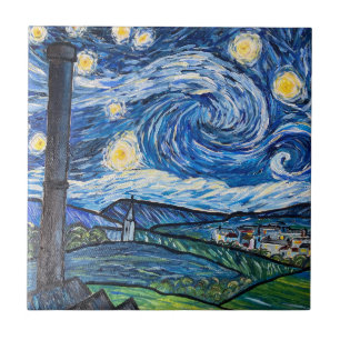 Starry Night Belmont Lancashire Tile