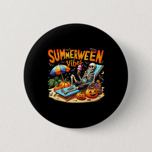 Starry Night Bigfoot Painting - Fun Sasquatch Grap 6 Cm Round Badge