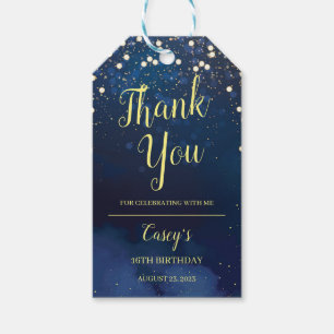 Starry Night Birthday Party Favour Tag