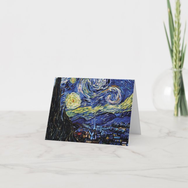 Starry Night Blank Card (Front)
