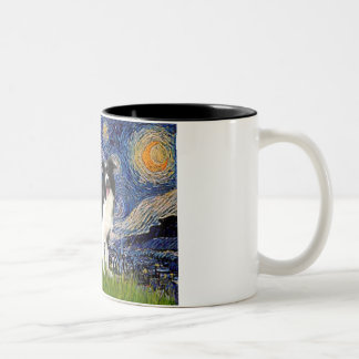 Starry Night - Border Collie (Z) Two-Tone Coffee Mug