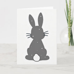 Starry Night Bunny Silhouette Card