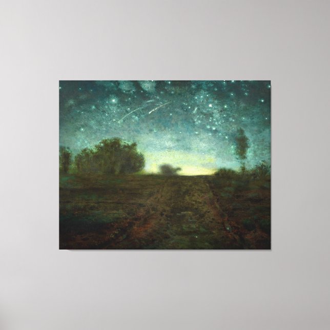 Starry Night by Jean-François Millet (ca. 1850–65) Canvas Print (Front)